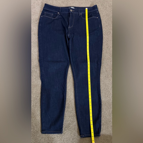 Loft Outlet Curvy Skinny Jeans Dark Wash Size 12 - Picture 11 of 13